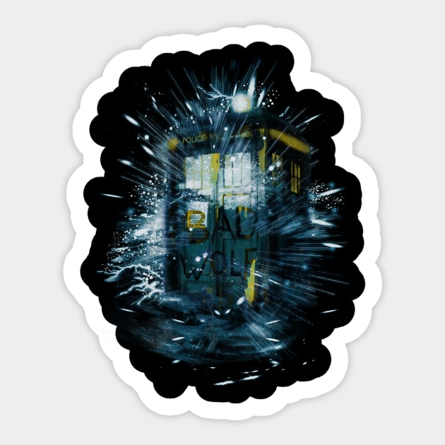 bad wolf Sticker by kharmazero